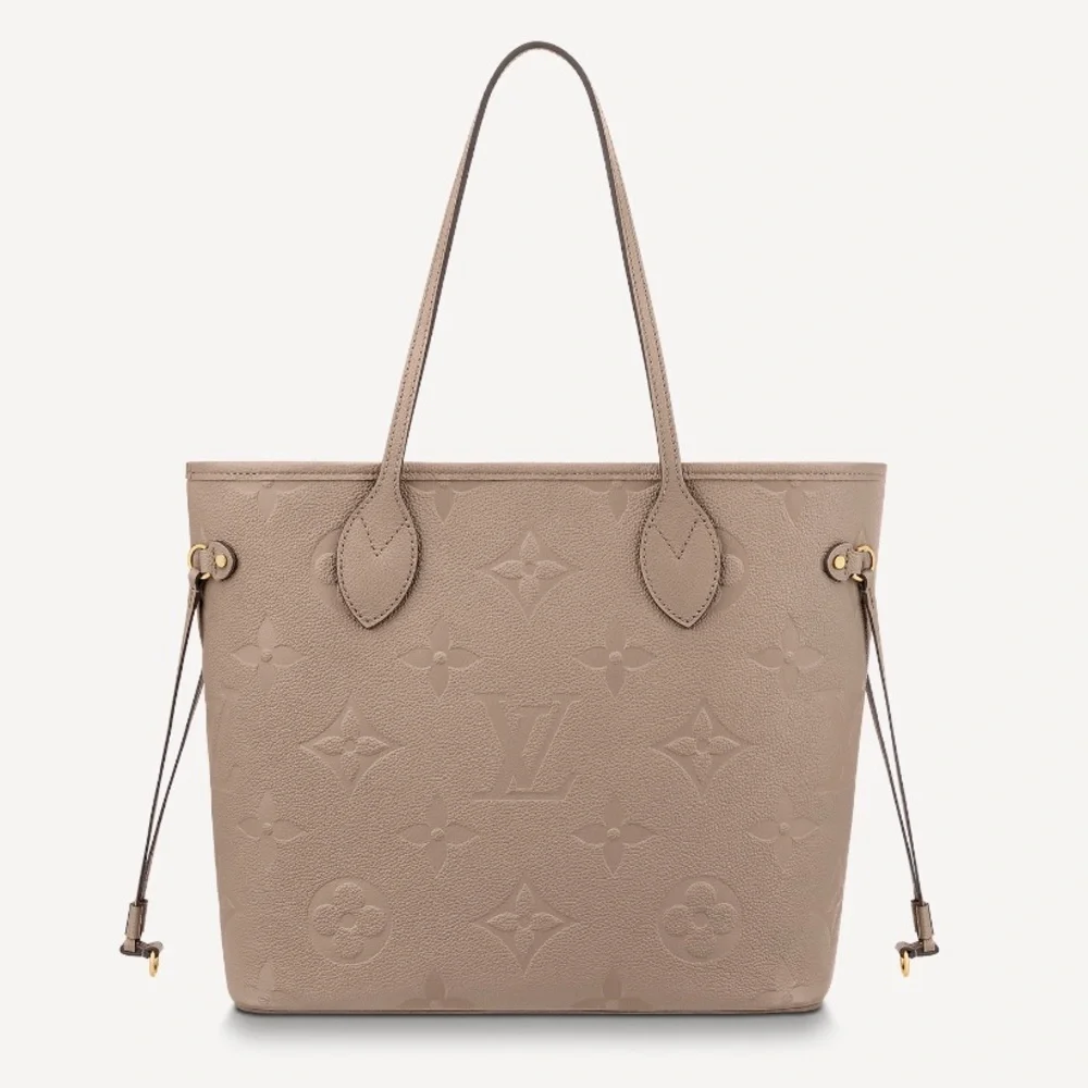 Louis Vuitton Neverfull MM Empreinte Leather Tote Shoulder Bag